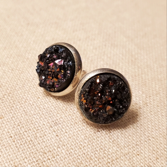 Goldeen Faux-Druzy Stud Earrings - Picture 4 of 5